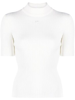 Courreges: Топ с коротким рукавом 
