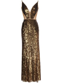 Jenny Packham: Платье без рукава 