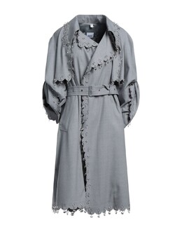 Burberry: Серый плащ 