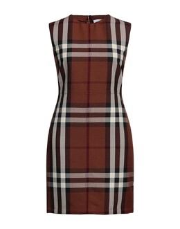 Burberry: Коричневое платье 