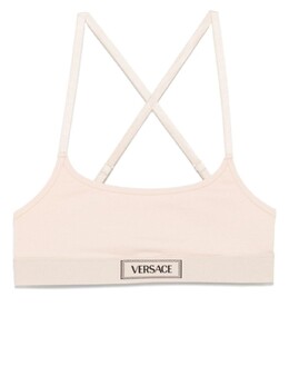 Versace: Серый бюстгальтер 