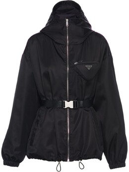 Prada: Куртка с капюшоном 