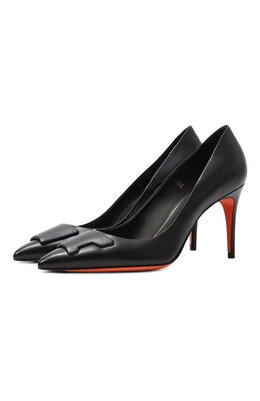Santoni: Чёрные туфли 