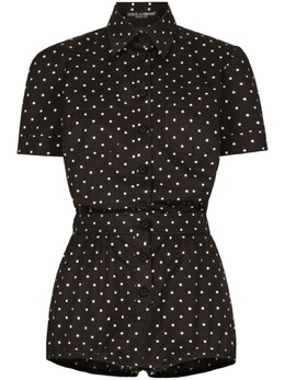 Dolce & Gabbana: Комбинезон в горошек 