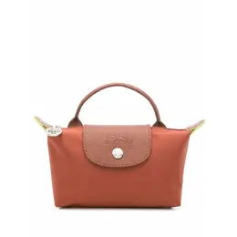Longchamp: Зелёная сумка  Le Pliage Green