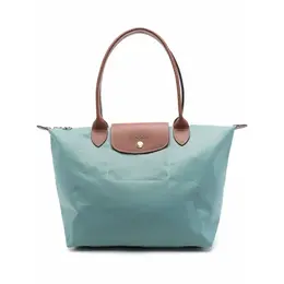 Longchamp: Синяя сумка  Le Pliage Original
