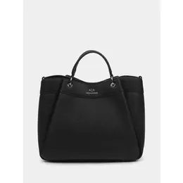 Armani Exchange: Чёрная сумка 
