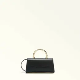 FURLA: Чёрная сумка 