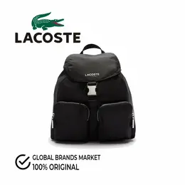 LACOSTE: Чёрный рюкзак 