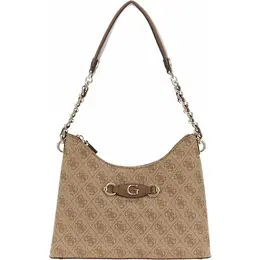 GUESS: Бежевая сумка 