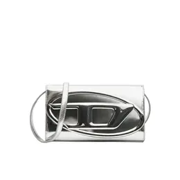 DIESEL: Серебристая сумка 