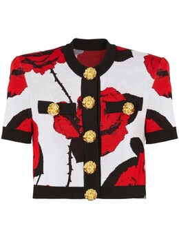 Balmain: Короткий кардиган 