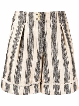 Balmain: Шорты в полоску 