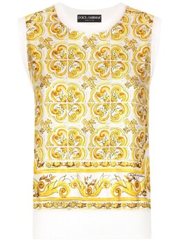 Dolce & Gabbana: Свитер  Majolica без рукава
