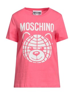 Moschino: Розовая футболка 