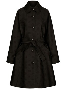 Dolce & Gabbana: Жаккардовое пальто  DG