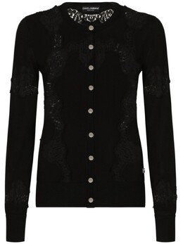 Dolce & Gabbana: Чёрный кардиган 
