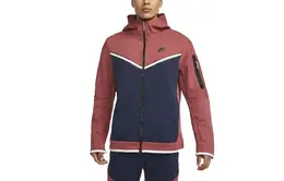 Nike: Толстовка  Tech Fleece с капюшоном