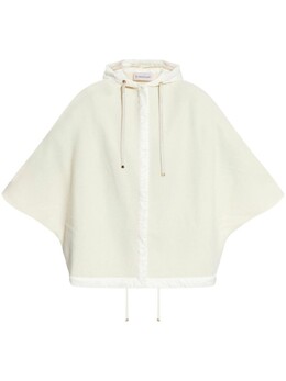 Moncler: Белое пальто 