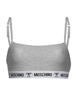 Moschino: Серый бюстгальтер 