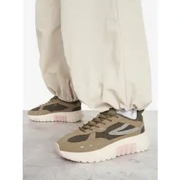 Fila: Кроссовки цвета хаки 