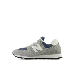 New Balance: Серые кеды  574