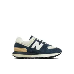 New Balance: Голубые кеды  574