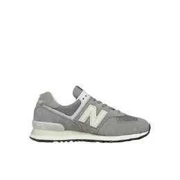 New Balance: Серые кеды  574
