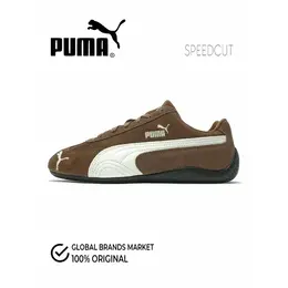 PUMA: Коричневые кроссовки  Speedcat