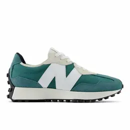 New Balance: Зелёные кроссовки  327