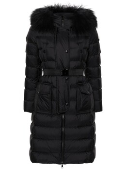 Moncler: Пуховик с капюшоном 