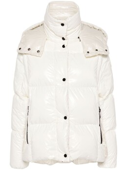 Moncler: Белый пуховик  Parana