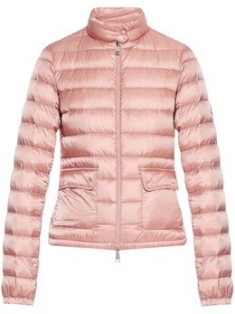 Moncler: Розовый пуховик 
