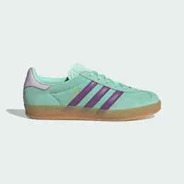 adidas: Зелёные кроссовки  Gazelle Indoor