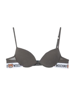 Moschino: Бюстгальтер цвета хаки 