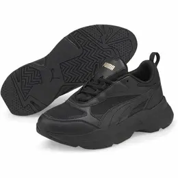 PUMA: Чёрные кроссовки 