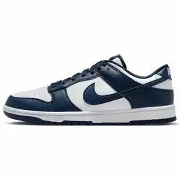 NIKE: Синие кеды  Dunk Low Retro