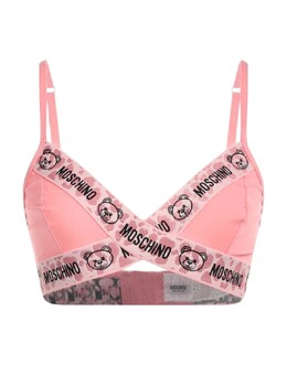 Moschino: Розовый бюстгальтер 