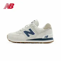 New Balance: Голубые кроссовки  574