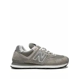 New Balance: Серые кроссовки 