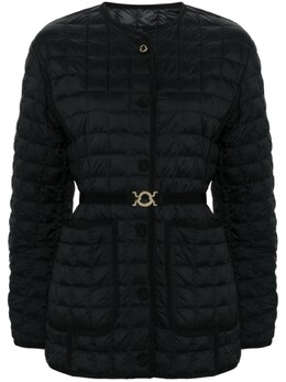 Moncler: Чёрный пуховик 