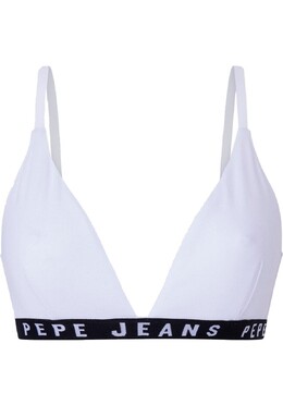 Pepe Jeans: Белый бюстгальтер 