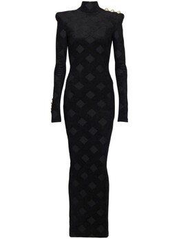 Balmain: Длинное платье 