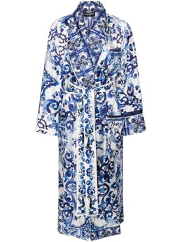 Dolce & Gabbana: Шёлковое пальто  Majolica