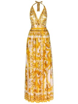 Dolce & Gabbana: Шёлковое платье  Majolica