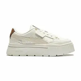 PUMA: Бежевые кеды 