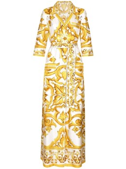 Dolce & Gabbana: Шёлковое платье  Majolica