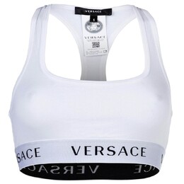 Versace: Белый бюстгальтер 