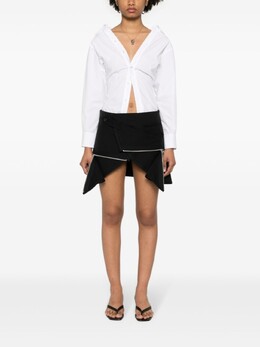 Courreges: Юбка с запахом 