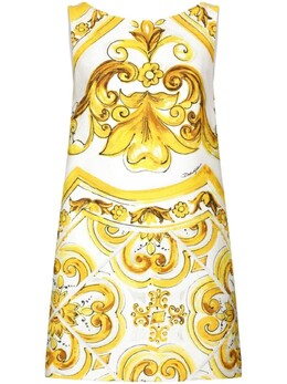 Dolce & Gabbana: Шёлковое платье  Majolica